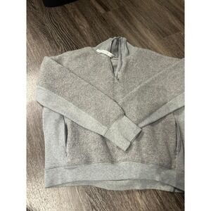 Lululemon Textured Half Zip Pullover Sweater Fleece Grey Size 8